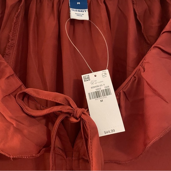 Old Navy Rust Ruffle Mini Dress - Picture 4 of 7